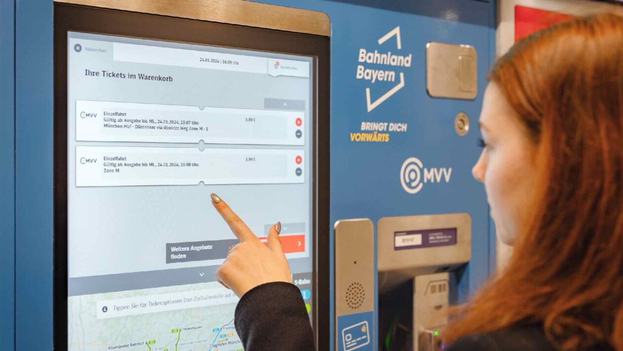 Neue Fahrkartenautomaten für das Münchner S-Bahn-Netz