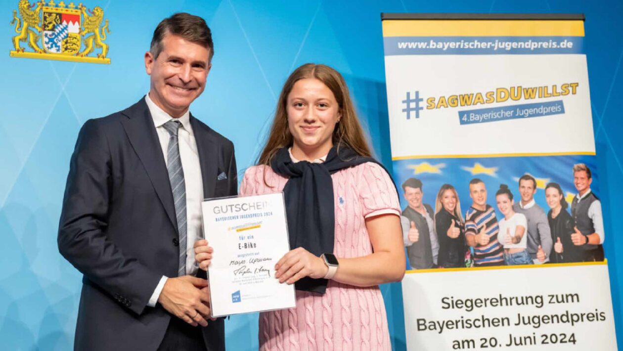 Maya Upmann aus Grasbrunn gewinnt 4. Bayerischen Jugendpreis