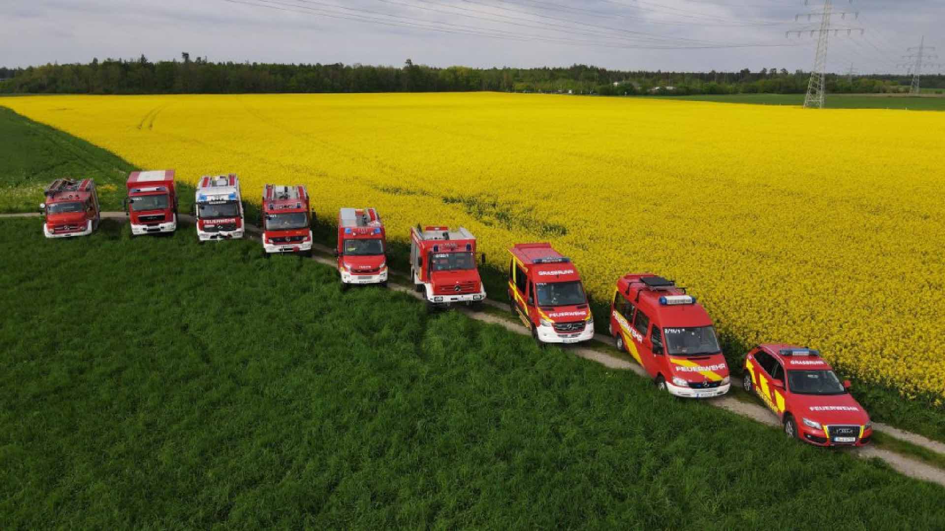 Die aktuelle Flotte der Feuerwehr Grasbrunn 2024
